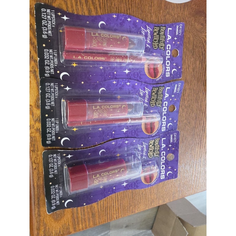3x L.A.‎ Colors Beautifully Bewitched  Lipstick & Lip Color "DAMSEL"